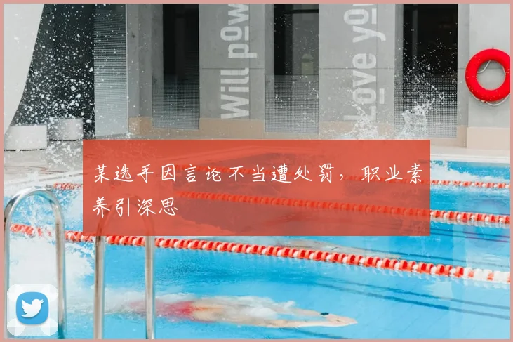某选手因言论不当遭处罚，职业素养引深思